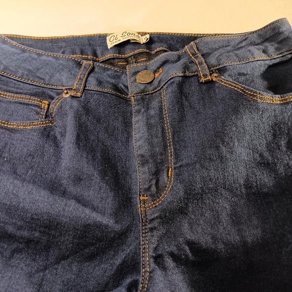 2 FOR $30 CI SONO western Pullon Denim Blue Jeans (#60) - Picture 2 of 8
